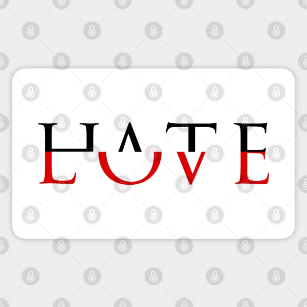 Aesthetic Love Hate Sticker by overweared